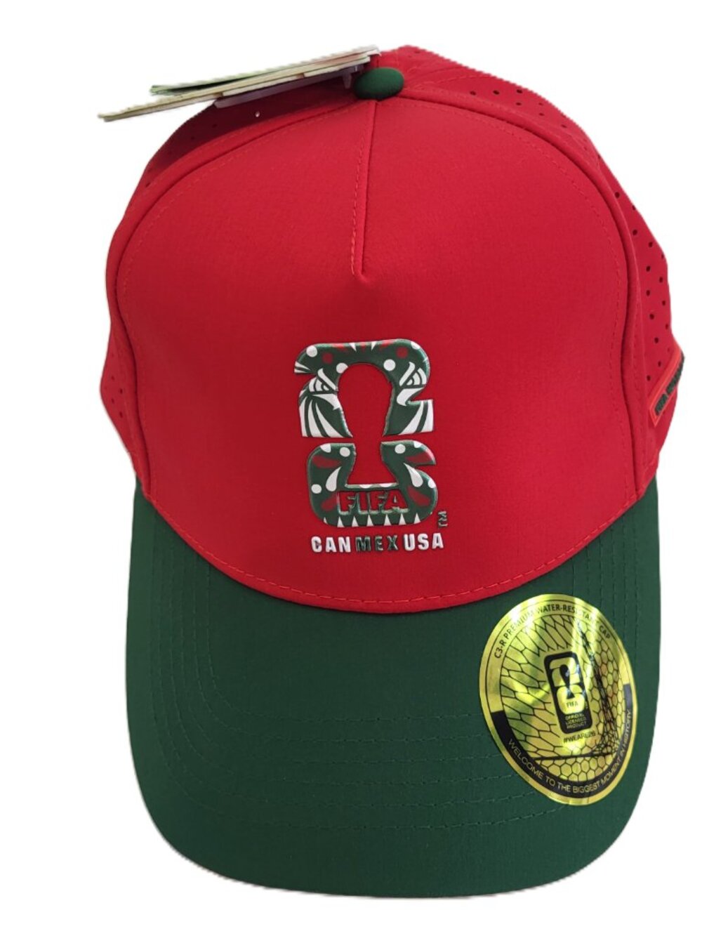 FIFA World Cup 26 CAN MEX USA C3-R Water Resistant Hat Cap NWT Official